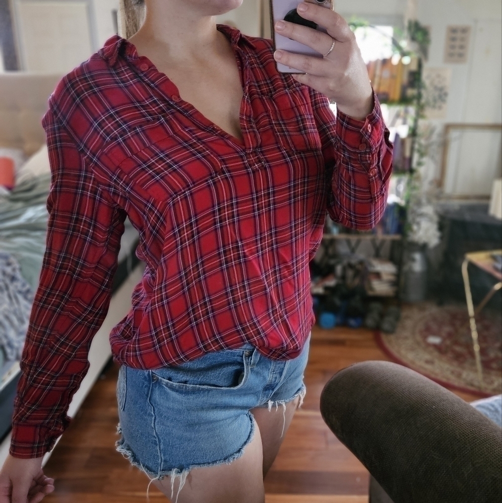 Universal Thread M plaid flannel